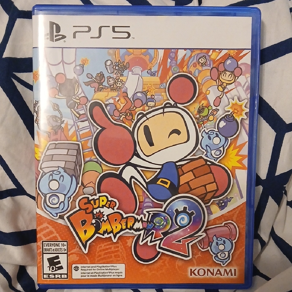 Konami Super Bomberman R2 for PS5 - Blue Case